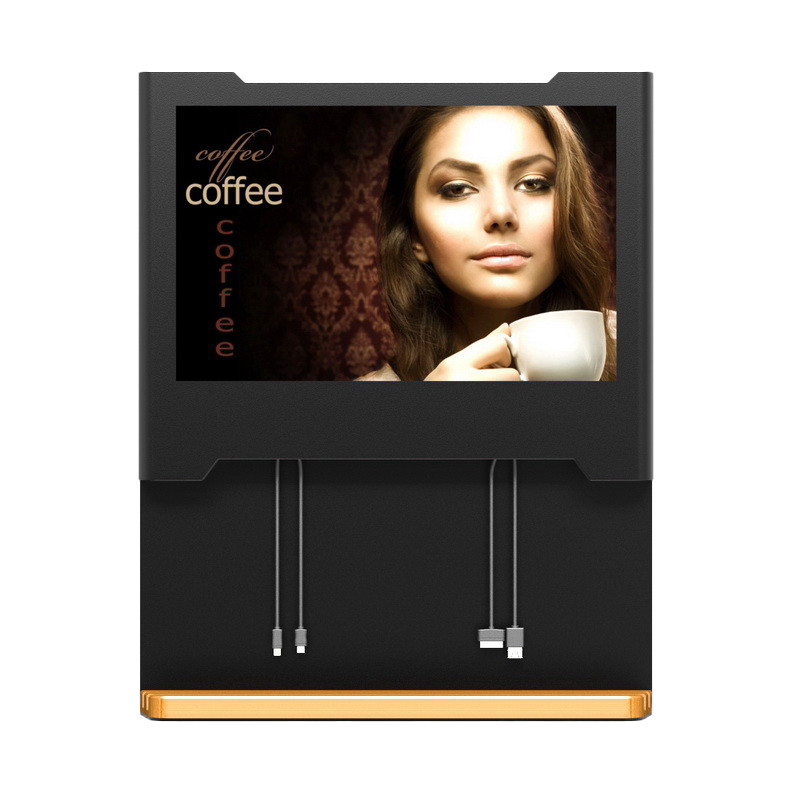 19'' Digital Screen bamboo charging station for advertising and mobile phone charging station